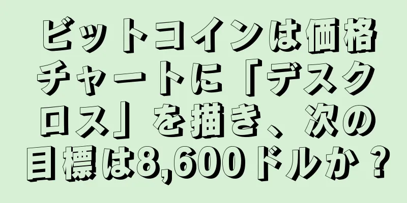 ビットコインは価格チャートに「デスクロス」を描き、次の目標は8,600ドルか？