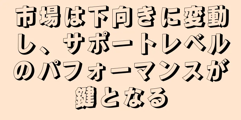 市場は下向きに変動し、サポートレベルのパフォーマンスが鍵となる