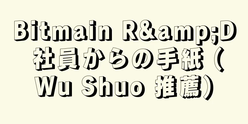 Bitmain R&D 社員からの手紙 (Wu Shuo 推薦)