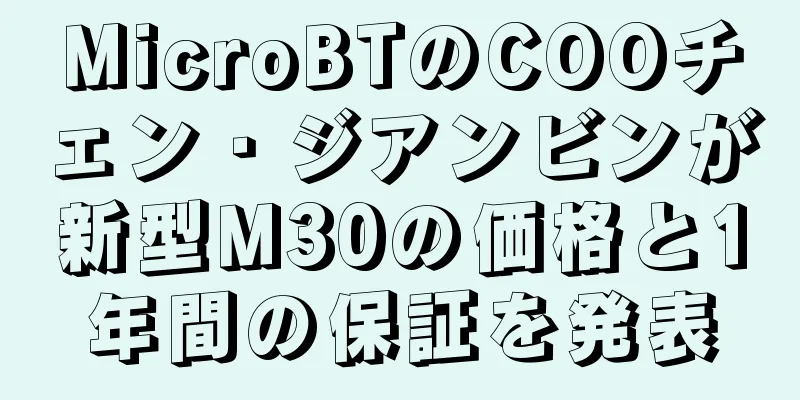 MicroBTのCOOチェン・ジアンビンが新型M30の価格と1年間の保証を発表