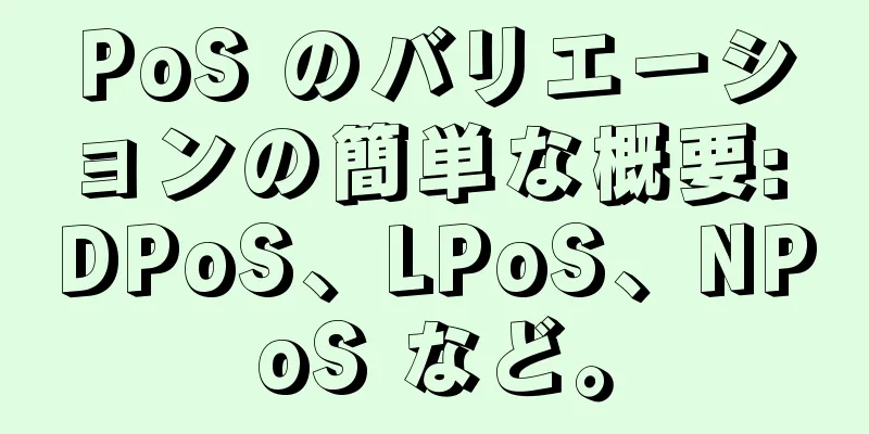PoS のバリエーションの簡単な概要: DPoS、LPoS、NPoS など。