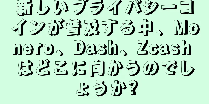 新しいプライバシーコインが普及する中、Monero、Dash、Zcash はどこに向かうのでしょうか?