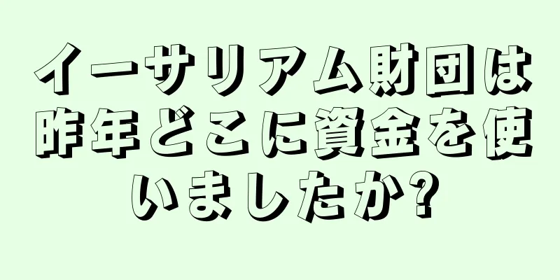 イーサリアム財団は昨年どこに資金を使いましたか?