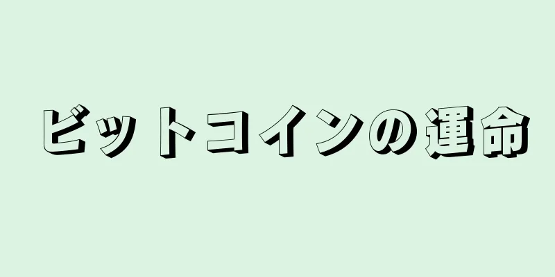 ビットコインの運命