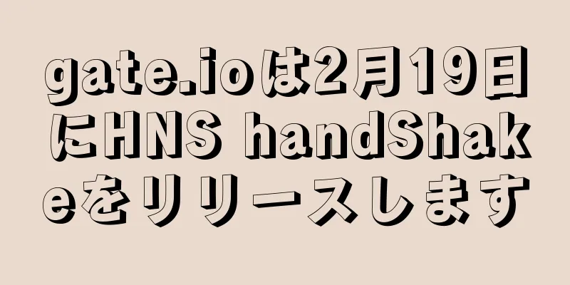 gate.ioは2月19日にHNS handShakeをリリースします