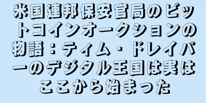 米国連邦保安官局のビットコインオークションの物語：ティム・ドレイパーのデジタル王国は実はここから始まった