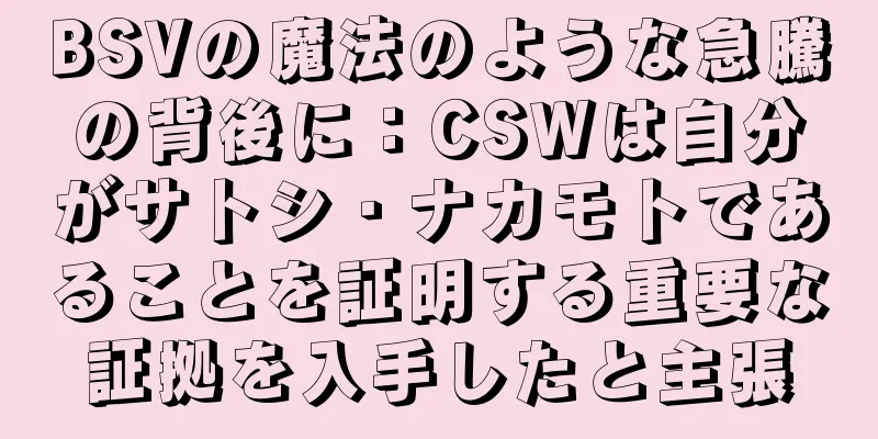 BSVの魔法のような急騰の背後に：CSWは自分がサトシ・ナカモトであることを証明する重要な証拠を入手したと主張