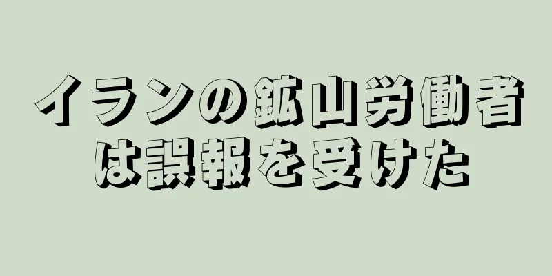 イランの鉱山労働者は誤報を受けた