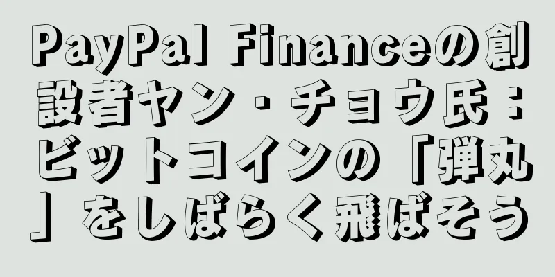 PayPal Financeの創設者ヤン・チョウ氏：ビットコインの「弾丸」をしばらく飛ばそう