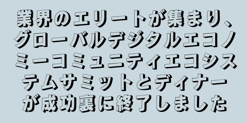 業界のエリートが集まり、グローバルデジタルエコノミーコミュニティエコシステムサミットとディナーが成功裏に終了しました