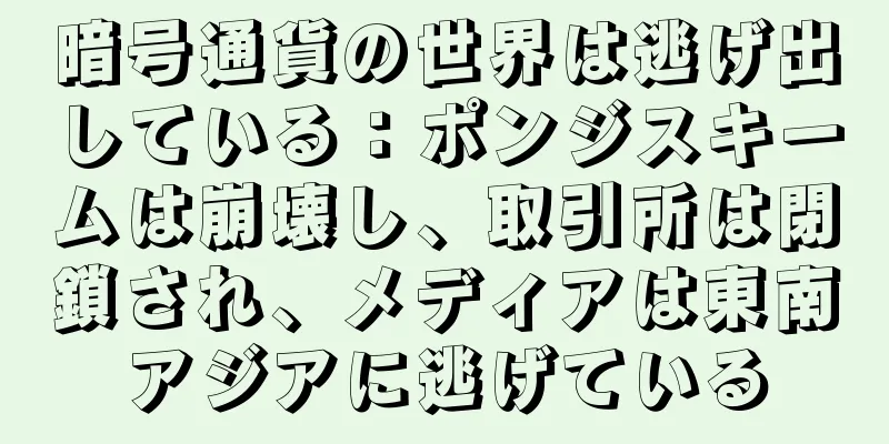 暗号通貨の世界は逃げ出している：ポンジスキームは崩壊し、取引所は閉鎖され、メディアは東南アジアに逃げている