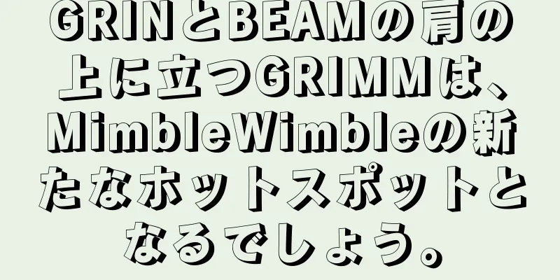 GRINとBEAMの肩の上に立つGRIMMは、MimbleWimbleの新たなホットスポットとなるでしょう。