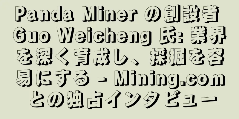 Panda Miner の創設者 Guo Weicheng 氏: 業界を深く育成し、採掘を容易にする - Mining.com との独占インタビュー