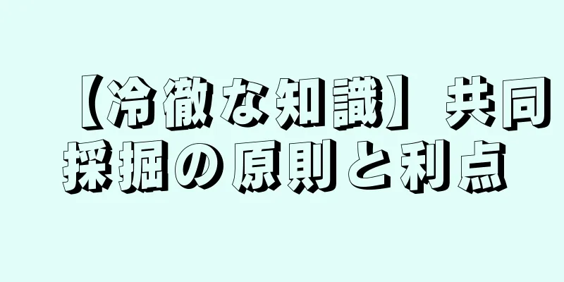 【冷徹な知識】共同採掘の原則と利点