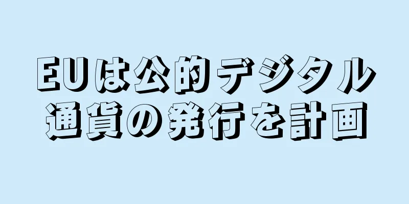 EUは公的デジタル通貨の発行を計画