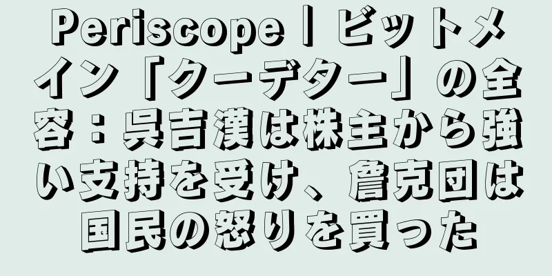 Periscope｜ビットメイン「クーデター」の全容：呉吉漢は株主から強い支持を受け、詹克団は国民の怒りを買った