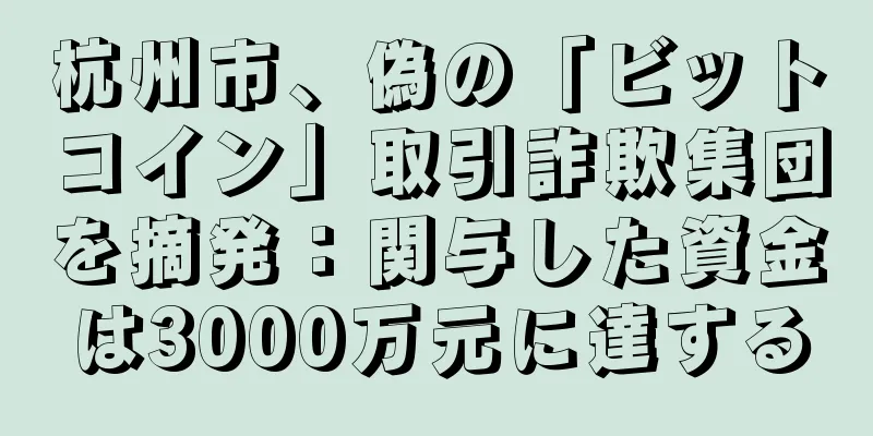 杭州市、偽の「ビットコイン」取引詐欺集団を摘発：関与した資金は3000万元に達する
