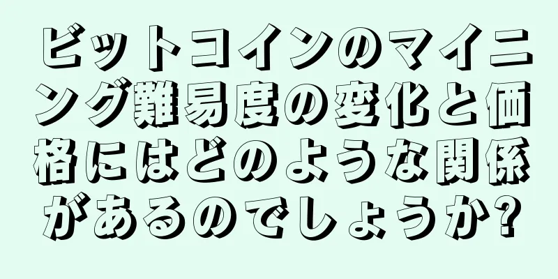 ビットコインのマイニング難易度の変化と価格にはどのような関係があるのでしょうか?