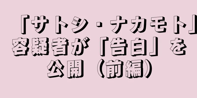 「サトシ・ナカモト」容疑者が「告白」を公開（前編）