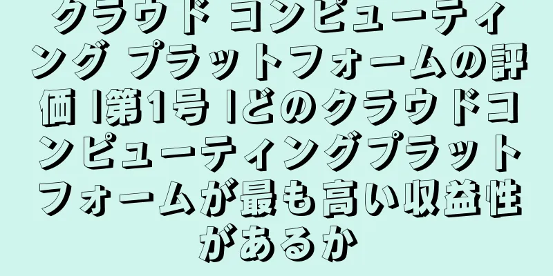 クラウド コンピューティング プラットフォームの評価 |第1号 |どのクラウドコンピューティングプラットフォームが最も高い収益性があるか