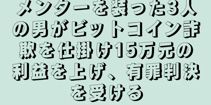 メンターを装った3人の男がビットコイン詐欺を仕掛け15万元の利益を上げ、有罪判決を受ける