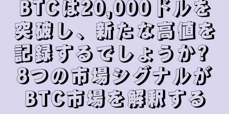 BTCは20,000ドルを突破し、新たな高値を記録するでしょうか? 8つの市場シグナルがBTC市場を解釈する