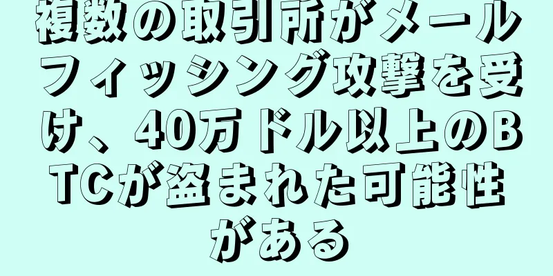 複数の取引所がメールフィッシング攻撃を受け、40万ドル以上のBTCが盗まれた可能性がある