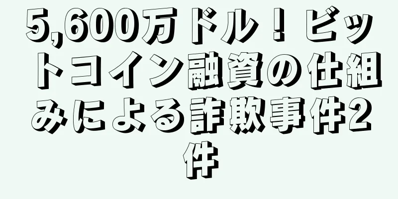 5,600万ドル！ビットコイン融資の仕組みによる詐欺事件2件