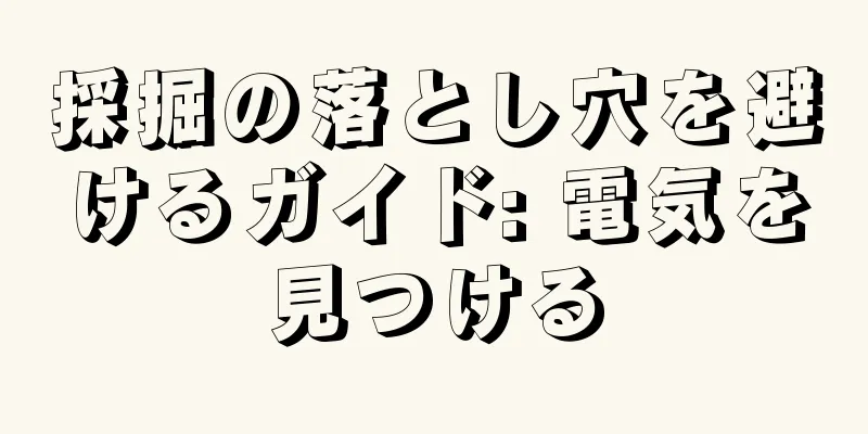 採掘の落とし穴を避けるガイド: 電気を見つける