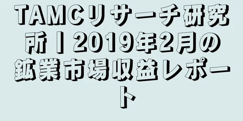 TAMCリサーチ研究所丨2019年2月の鉱業市場収益レポート