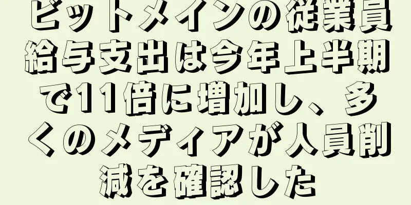 ビットメインの従業員給与支出は今年上半期で11倍に増加し、多くのメディアが人員削減を確認した