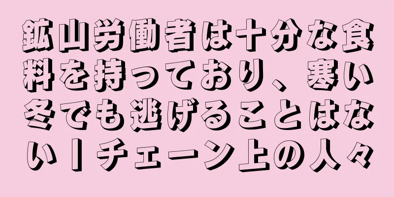 鉱山労働者は十分な食料を持っており、寒い冬でも逃げることはない丨チェーン上の人々