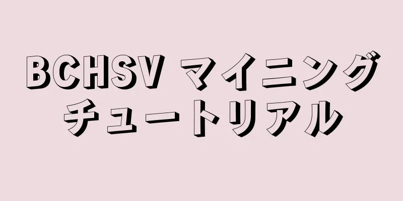 BCHSV マイニングチュートリアル