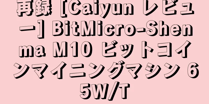 再録 [Caiyun レビュー] BitMicro-Shenma M10 ビットコインマイニングマシン 65W/T