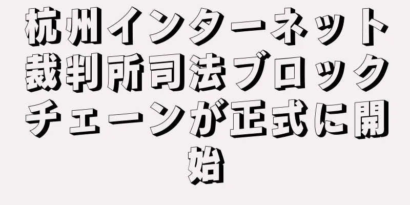 杭州インターネット裁判所司法ブロックチェーンが正式に開始