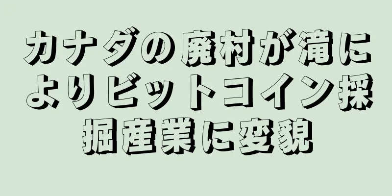 カナダの廃村が滝によりビットコイン採掘産業に変貌