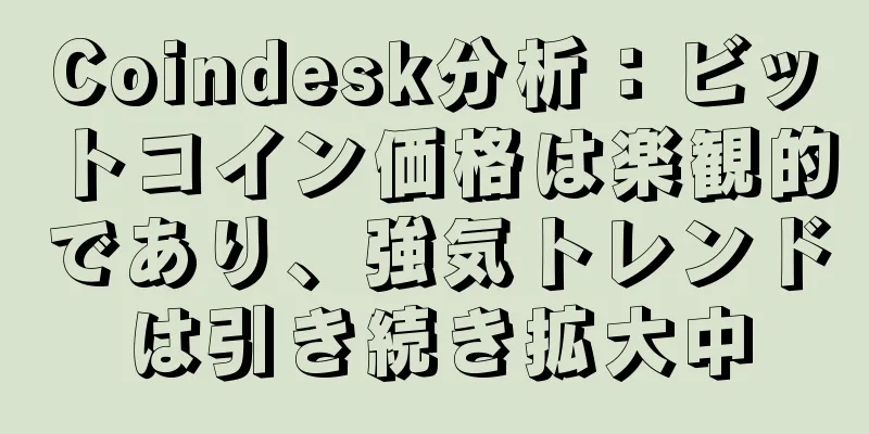 Coindesk分析：ビットコイン価格は楽観的であり、強気トレンドは引き続き拡大中