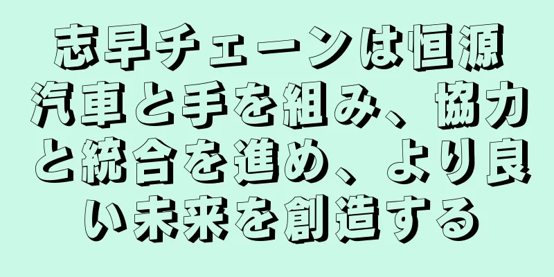 志早チェーンは恒源汽車と手を組み、協力と統合を進め、より良い未来を創造する