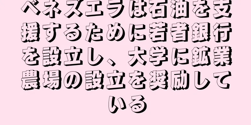 ベネズエラは石油を支援するために若者銀行を設立し、大学に鉱業農場の設立を奨励している