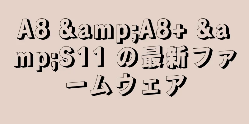 A8 &A8+ &S11 の最新ファームウェア