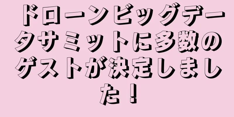 ドローンビッグデータサミットに多数のゲストが決定しました！
