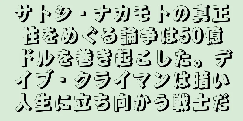 サトシ・ナカモトの真正性をめぐる論争は50億ドルを巻き起こした。デイブ・クライマンは暗い人生に立ち向かう戦士だ
