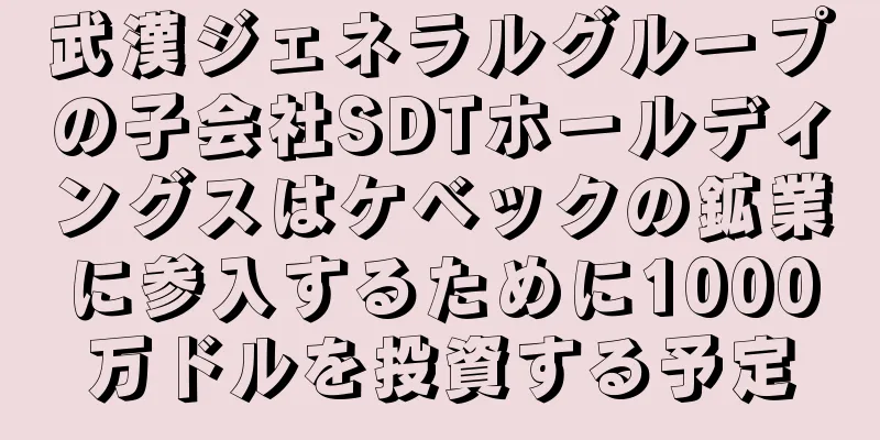武漢ジェネラルグループの子会社SDTホールディングスはケベックの鉱業に参入するために1000万ドルを投資する予定