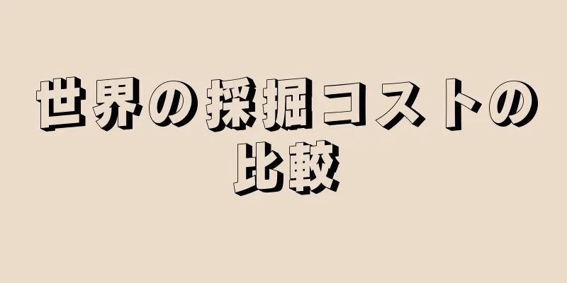 世界の採掘コストの比較