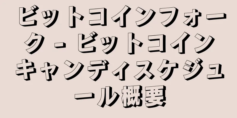 ビットコインフォーク - ビットコインキャンディスケジュール概要