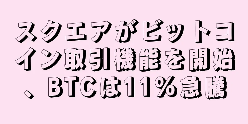 スクエアがビットコイン取引機能を開始、BTCは11%急騰