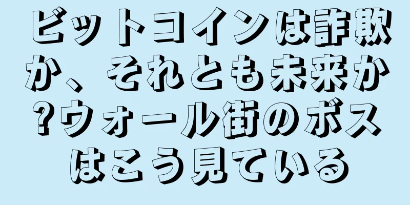 ビットコインは詐欺か、それとも未来か?ウォール街のボスはこう見ている