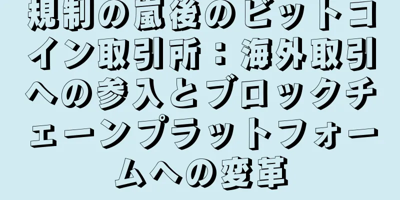 規制の嵐後のビットコイン取引所：海外取引への参入とブロックチェーンプラットフォームへの変革