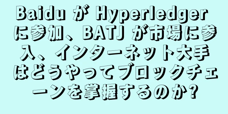Baidu が Hyperledger に参加、BATJ が市場に参入、インターネット大手はどうやってブロックチェーンを掌握するのか?