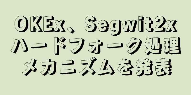 OKEx、Segwit2xハードフォーク処理メカニズムを発表